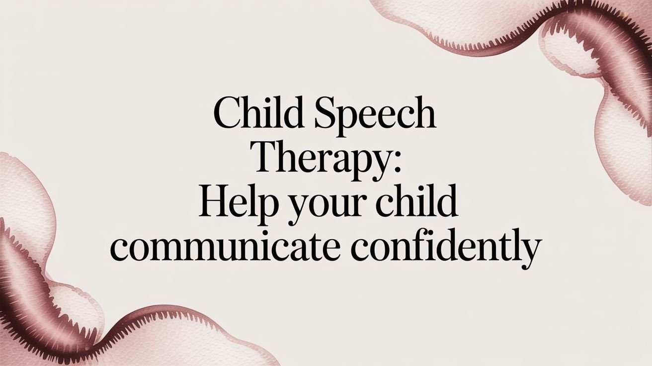 Child Speech Therapy