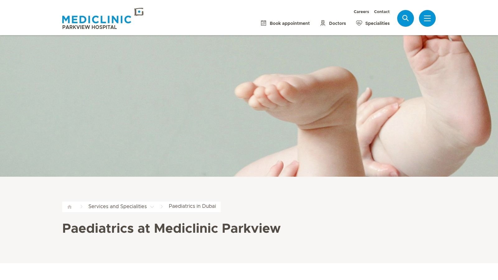 Mediclinic Parkview Hospital (Paediatrics)