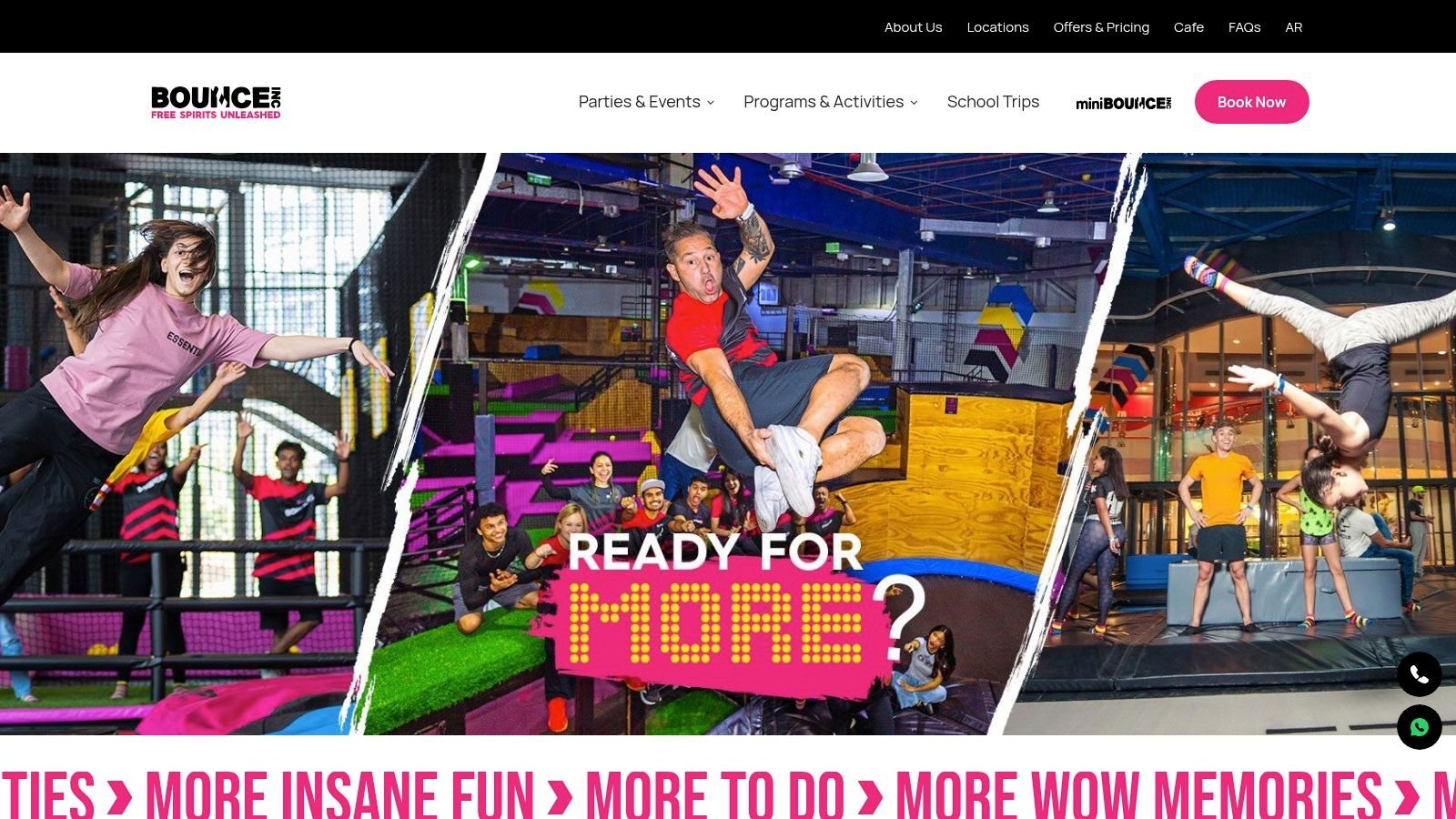 BOUNCE (Trampoline Parks – Al Quoz and Dubai Festival City)